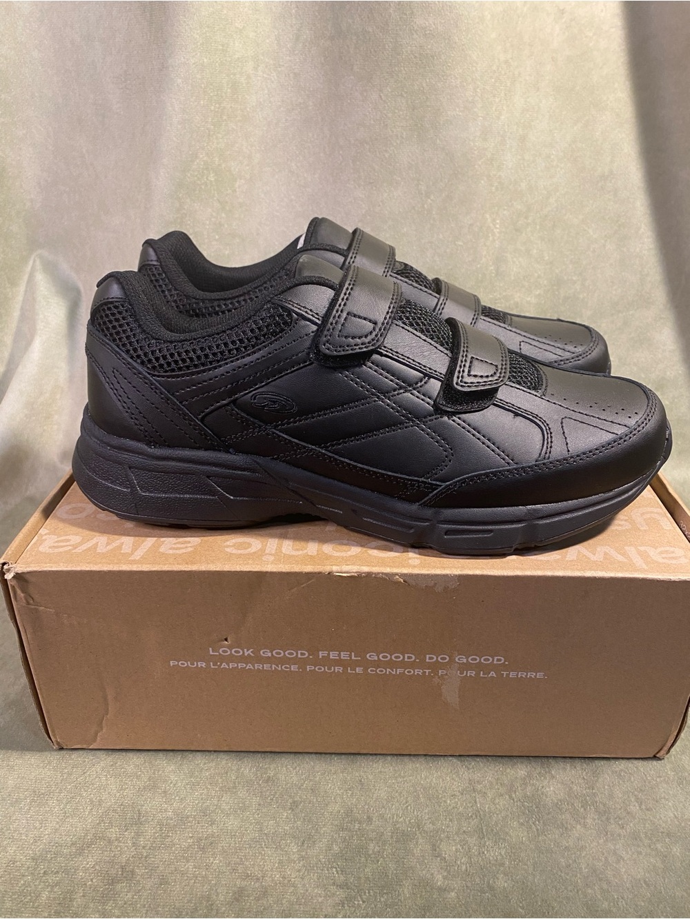 Skechers Men's All-Black Dual Strap Comfort Sneakers
